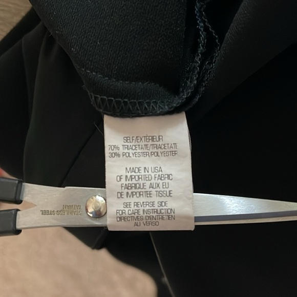 Theory Minaeon Contrast-Trim Crepe Sleeveless Sheath Dress in Black size 4 - Picture 11 of 14